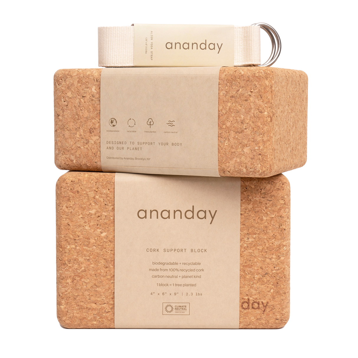 Yoga Block + Strap Set - Sumiye Co
