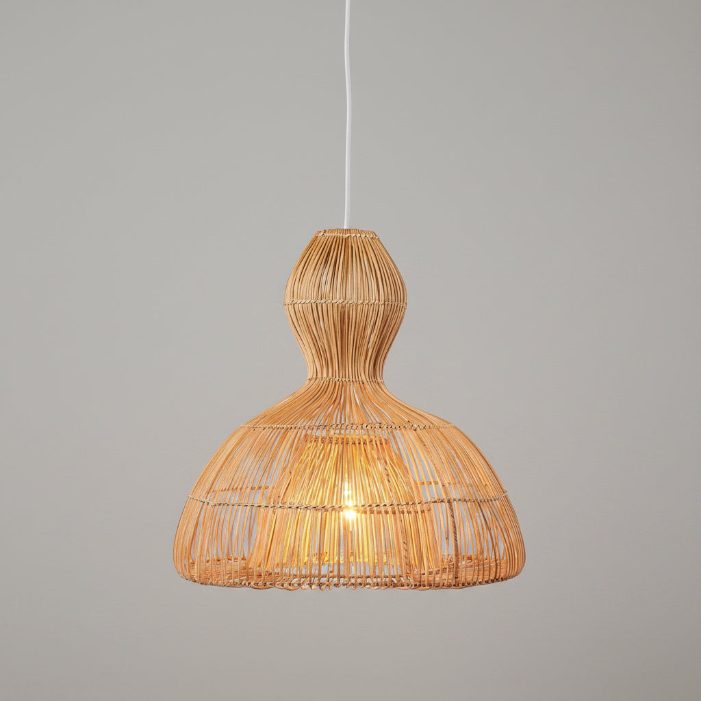 Aura Rattan Ceiling Pendant Light - Sumiye Co