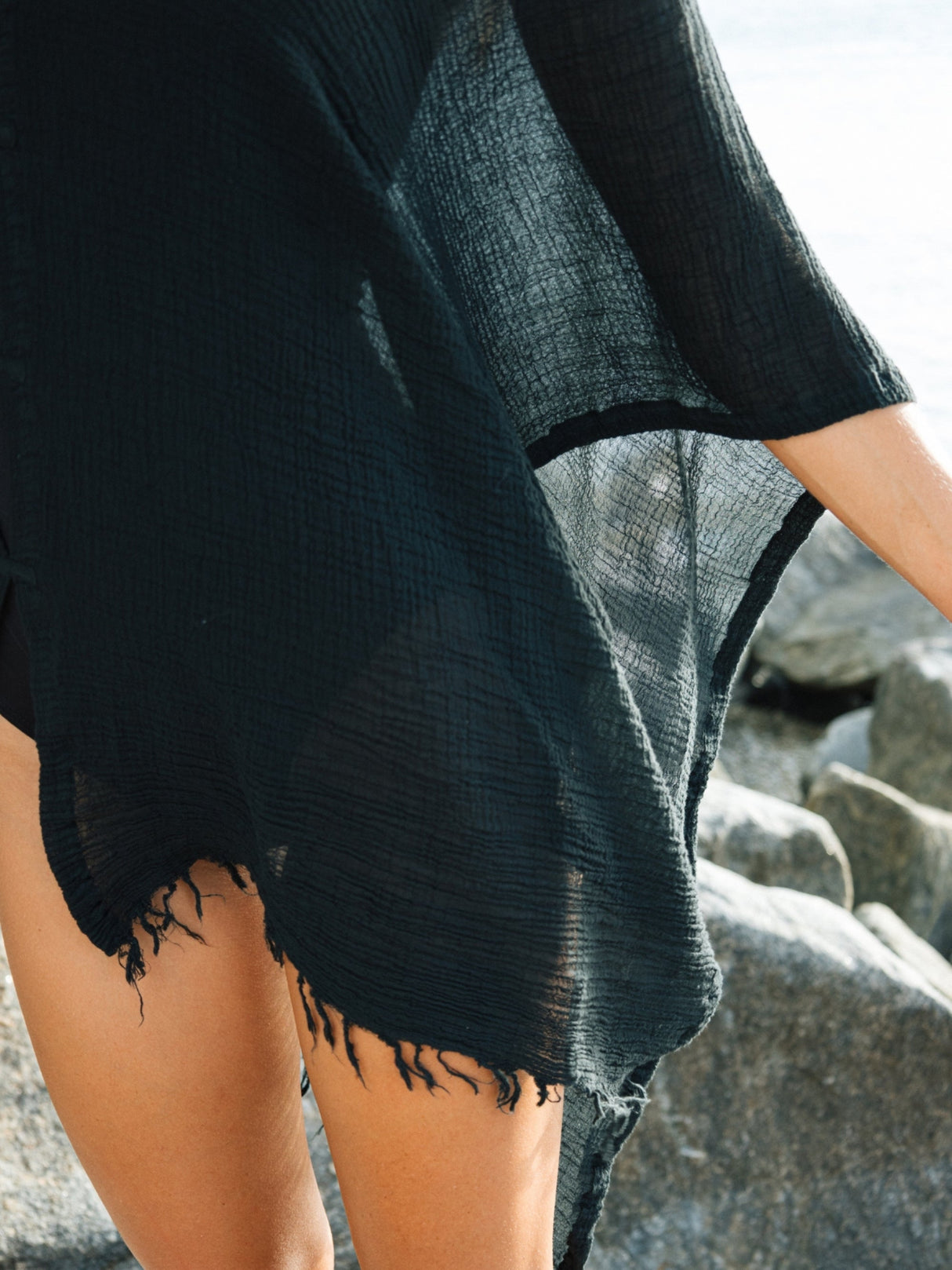 Ava Kimono - Black - Sumiye Co