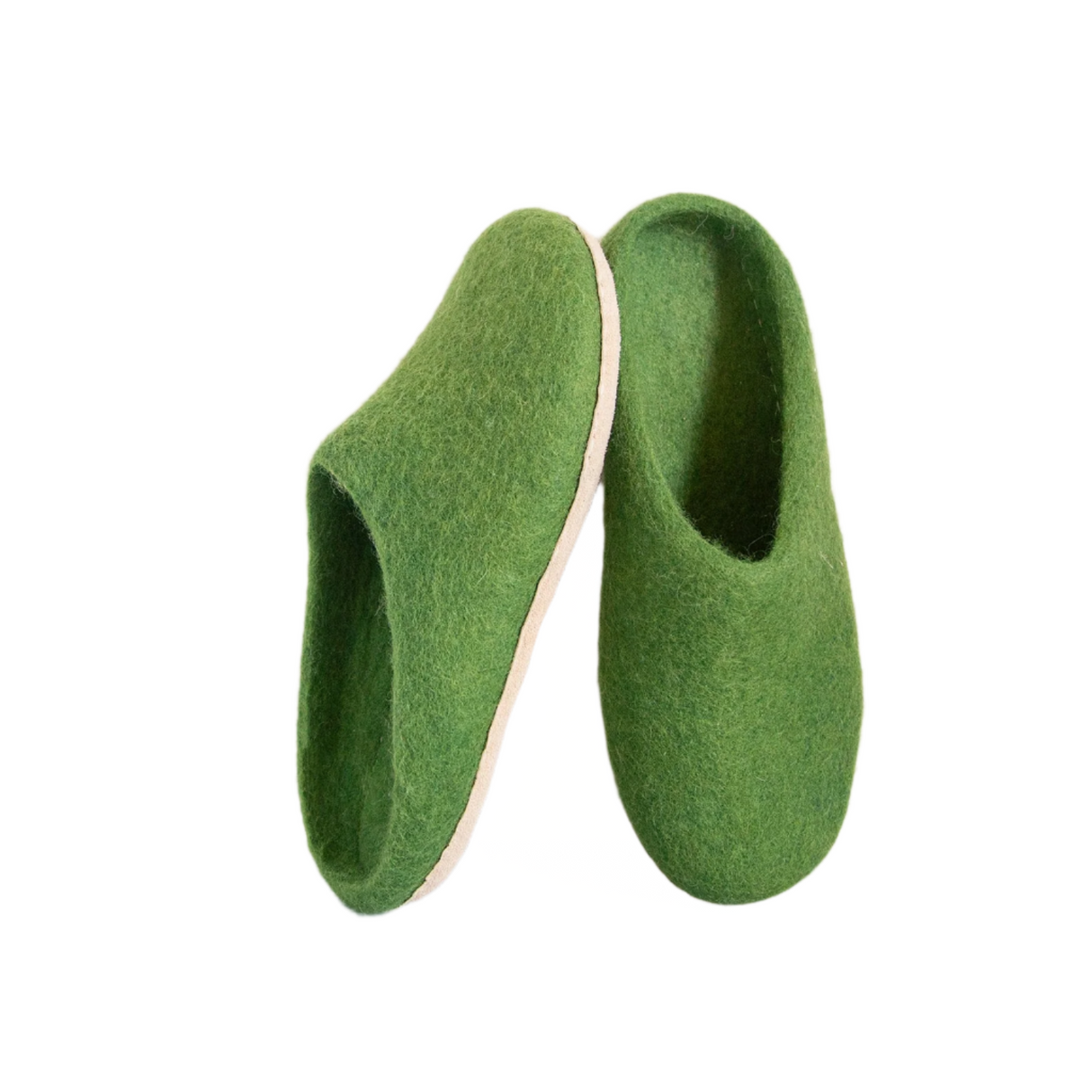 Forest Green | Mens Organic Merino Wool Slippers - Sumiye Co