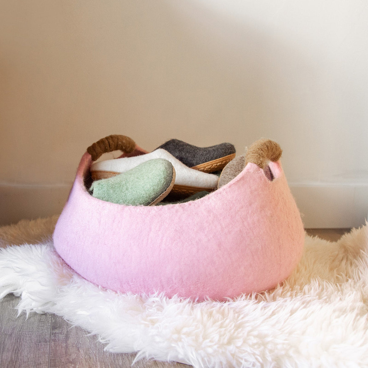 Felted Wool Basket - Sumiye Co