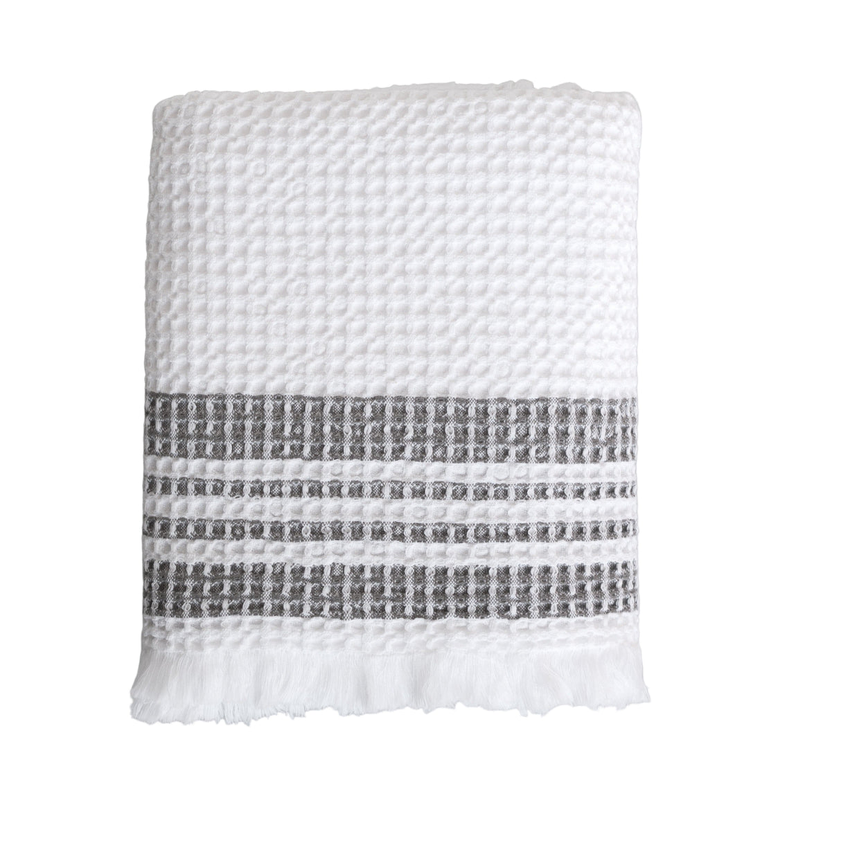 Organic Belgian Waffle Bath Sheet - Ash - Sumiye Co