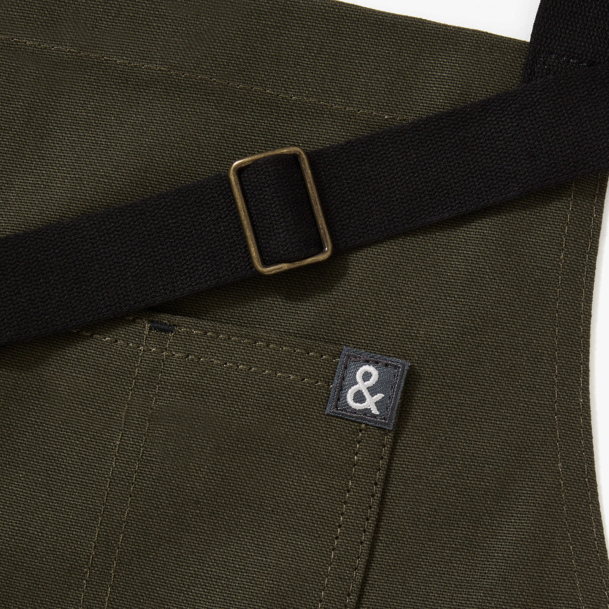 The Big Apron - Olive Green with Black Straps - Sumiye Co