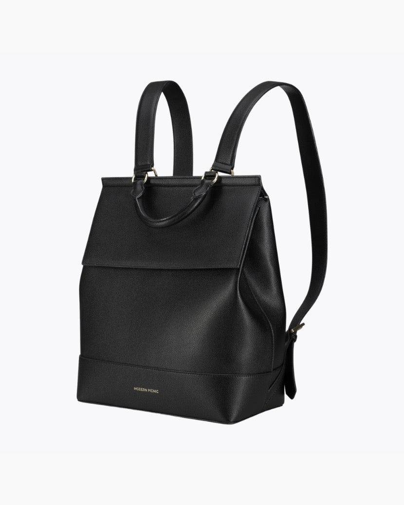 The Backpack - Black | Designer Lunch Bags & Totes - Sumiye Co