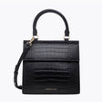 The Luncher - Black Croc | Designer Lunch Bags & Totes - Sumiye Co