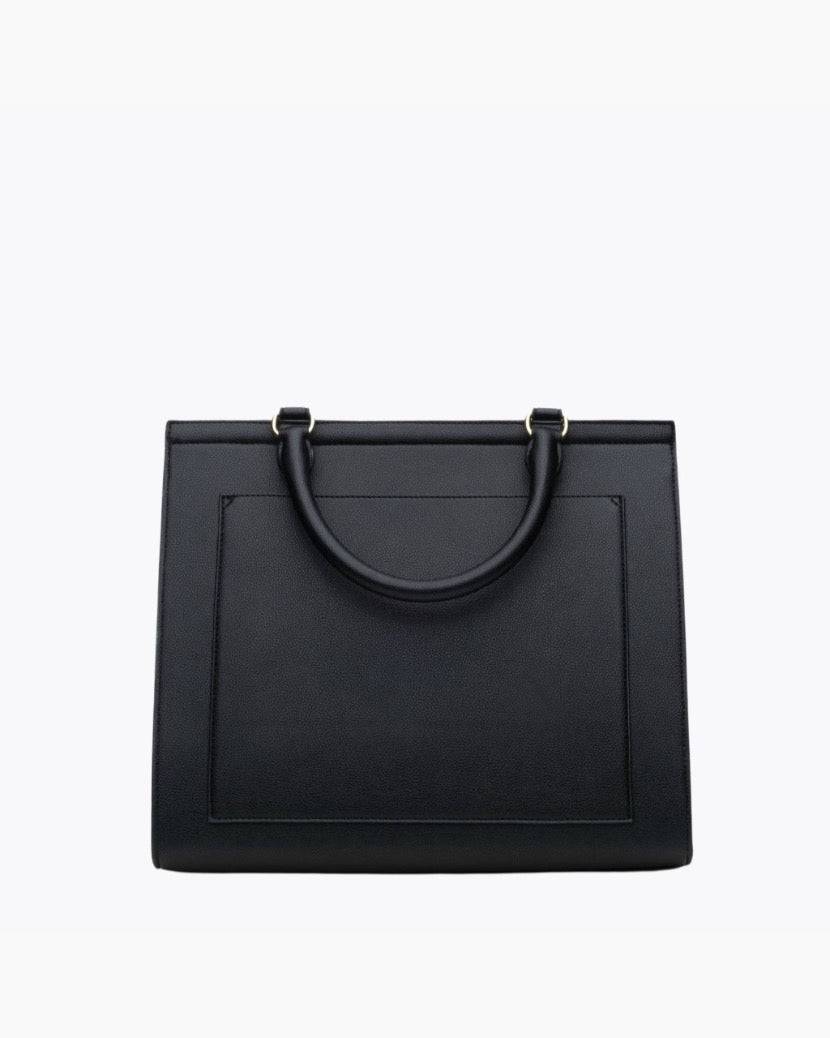 The Large Luncher - Black | Designer Lunch Bags & Totes - Sumiye Co