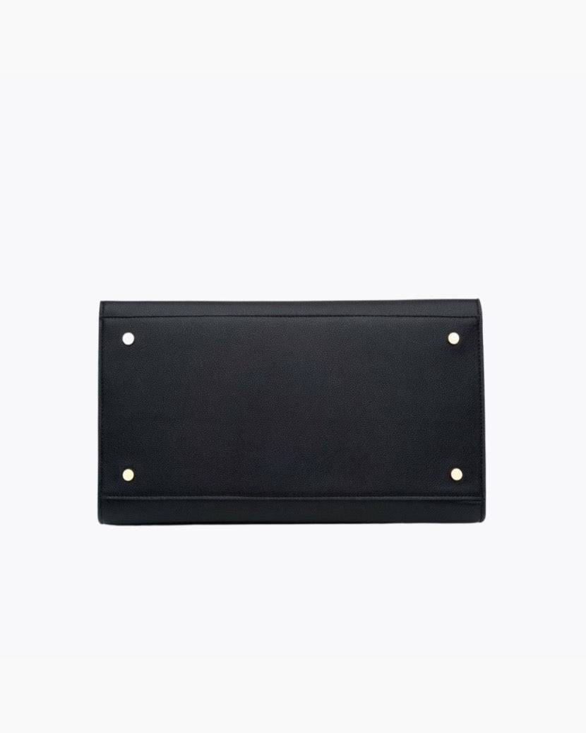 The Large Luncher - Black | Designer Lunch Bags & Totes - Sumiye Co