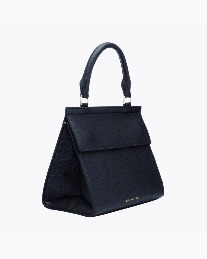 The Luncher - Black | Designer Lunch Bags & Totes - Sumiye Co