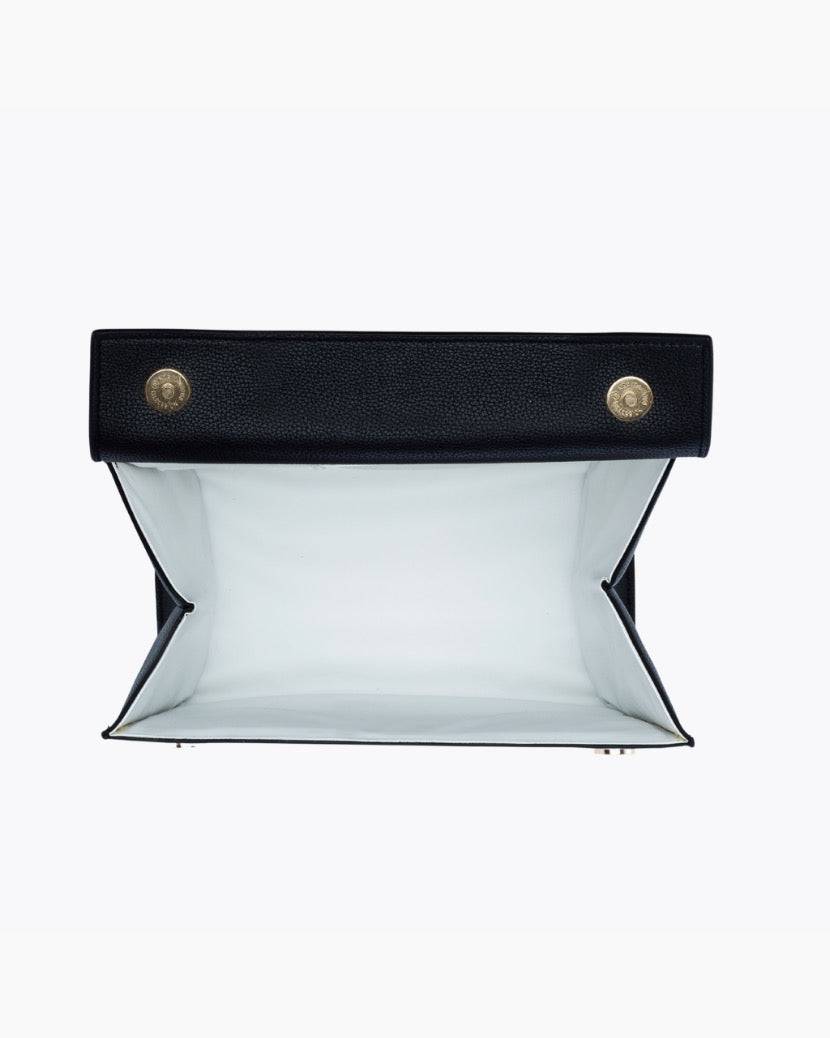 The Luncher - Black | Designer Lunch Bags & Totes - Sumiye Co