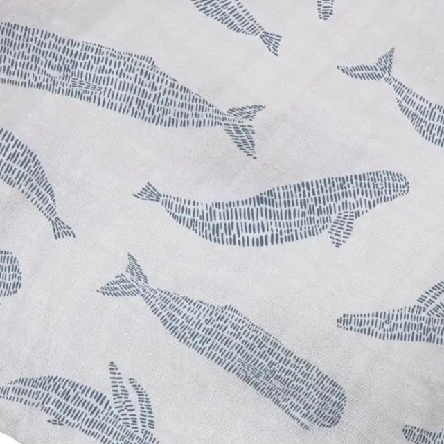 Baby Teether | Blue Shadow Whales - Sumiye Co