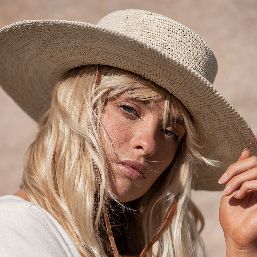 Straw Boater Hat by Made by Minga