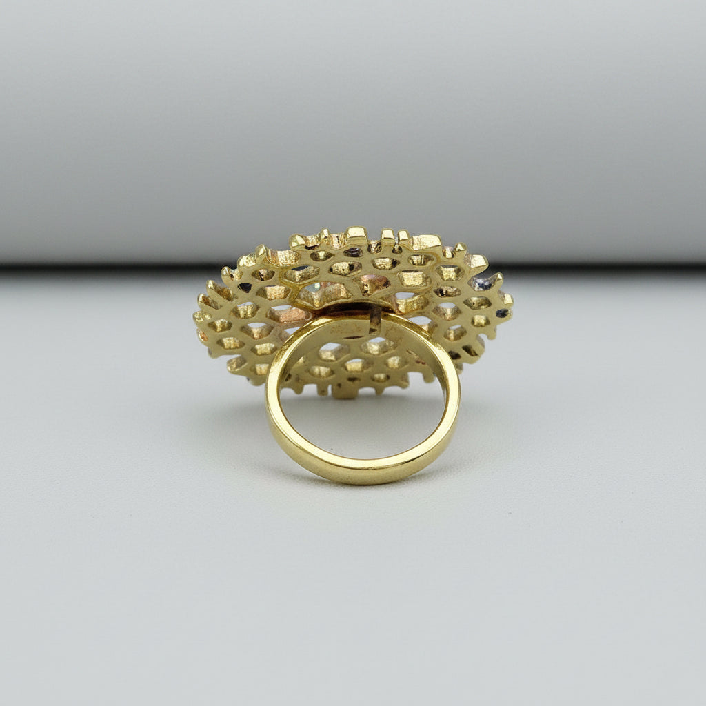 Bombshell Honeycomb Ring-2