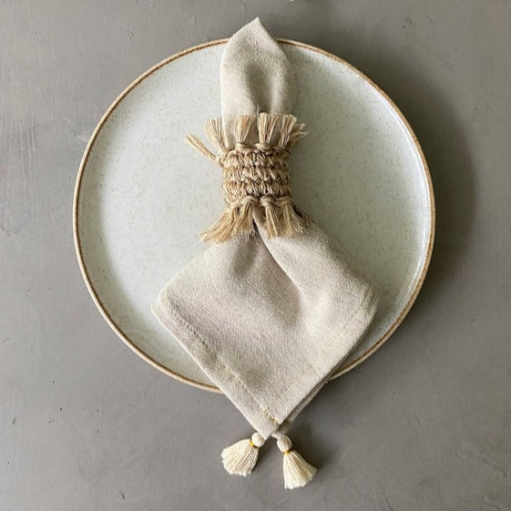 Tassels Napkin - set of 4 - Sumiye Co