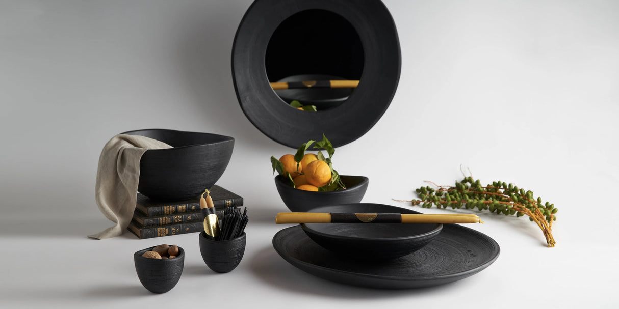 Mango Wood Tidbit Bowls Set of 2 - Sumiye Co