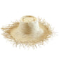 Frayed Straw Hat In Nude