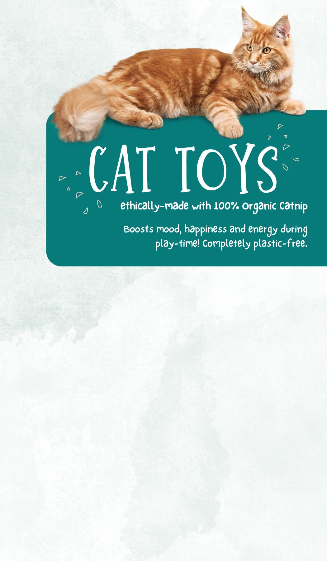 Organic Catnip Double Heart Cat Toy