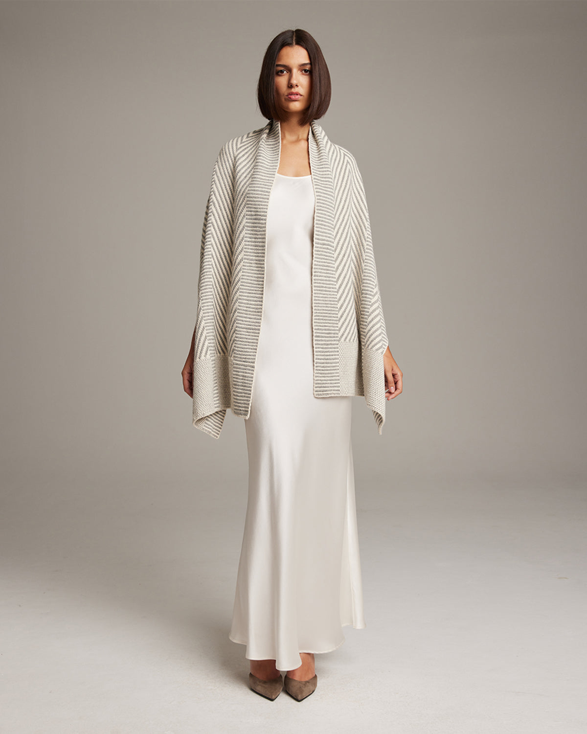 Chevron Shawl in Baby Alpaca - Sumiye Co