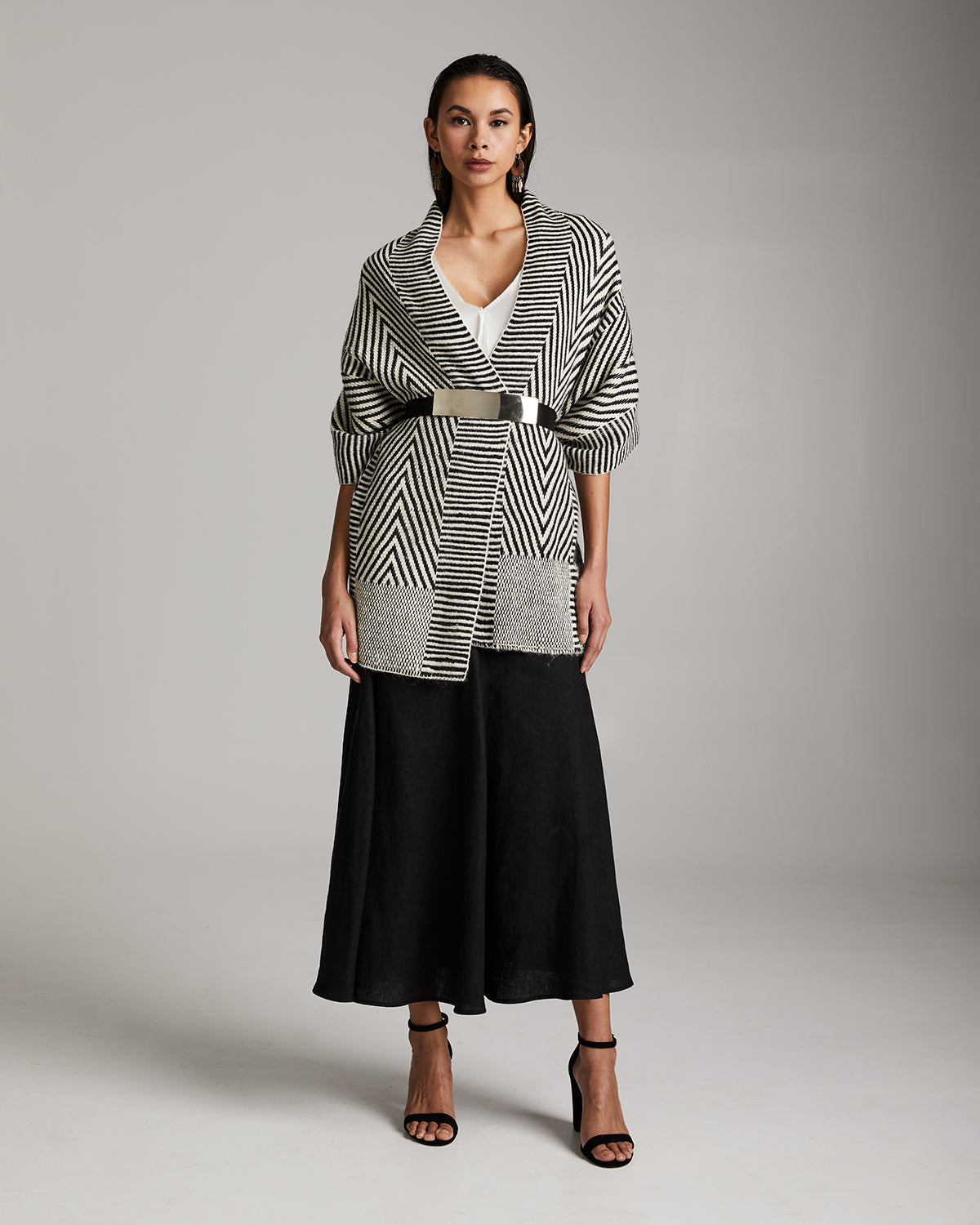 Chevron Shawl in Baby Alpaca - Sumiye Co