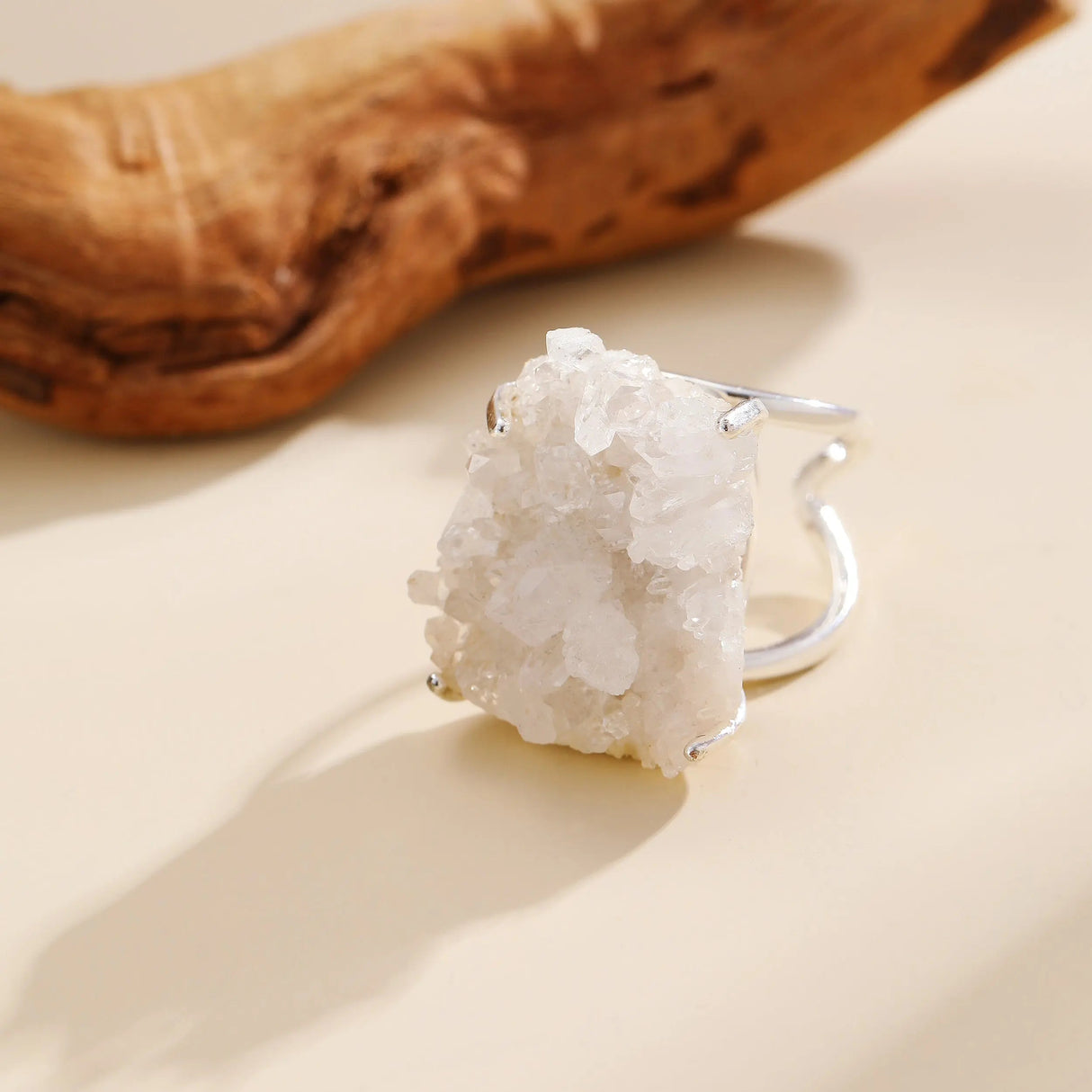 Quartz Silver Ring