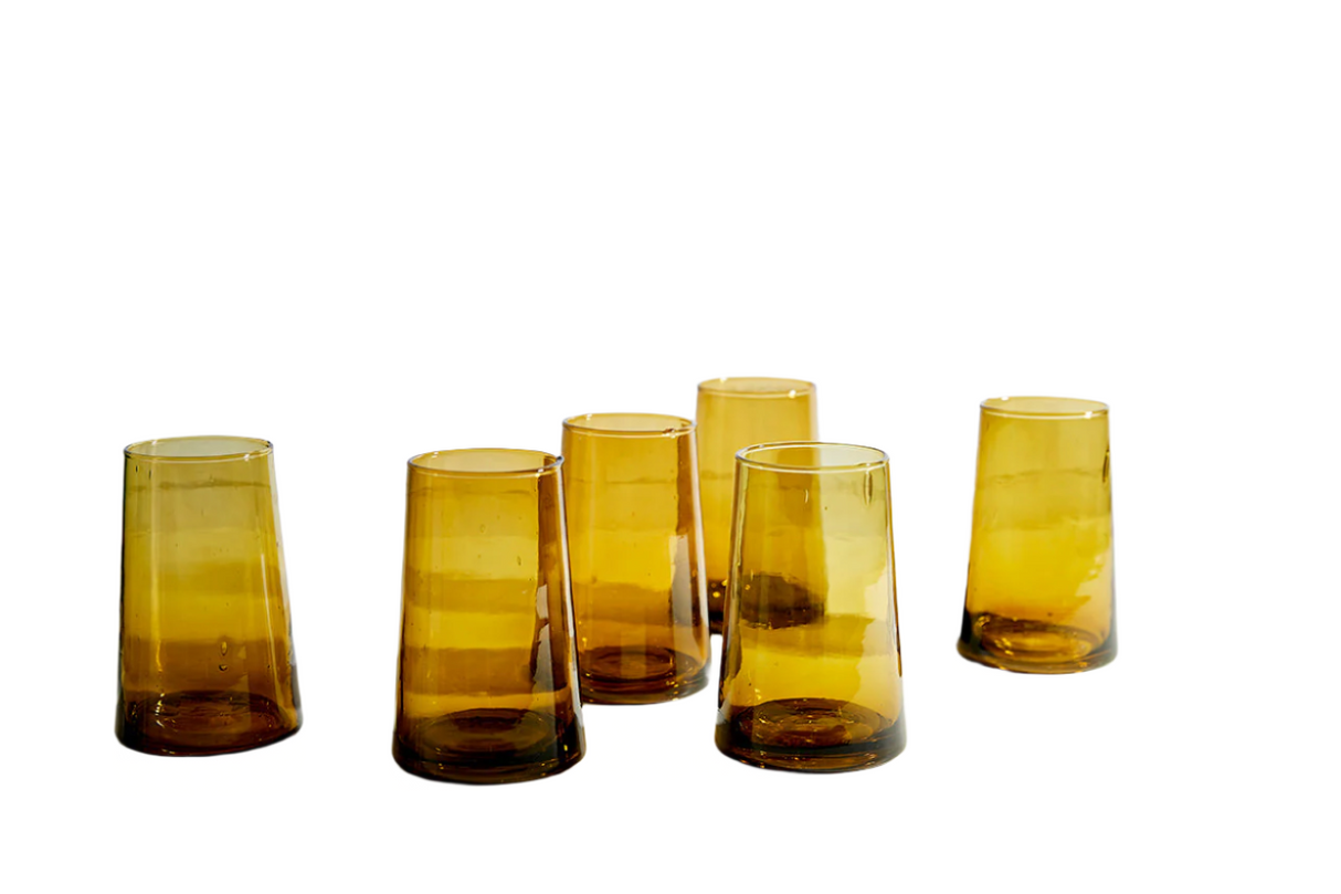 Moroccan Cone Glassware Set of 6 - Sumiye Co
