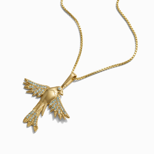 Suffragette Bluebird Necklace by Awe Inspired