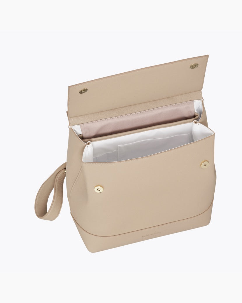 The Backpack - Cream | Designer Lunch Bags & Totes - Sumiye Co