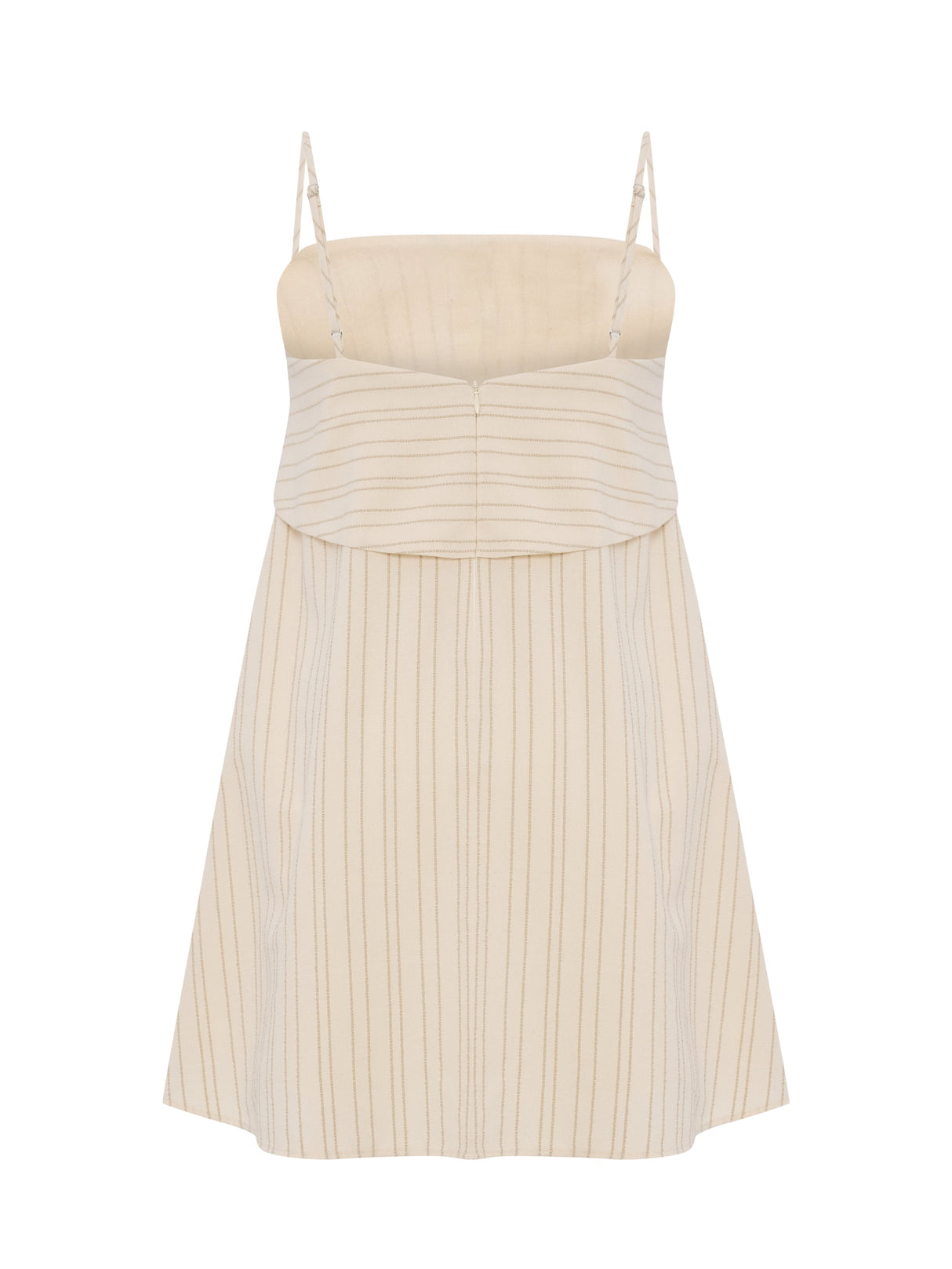 Puglia Stripes Mini Dress - Oatmeal - Sumiye Co