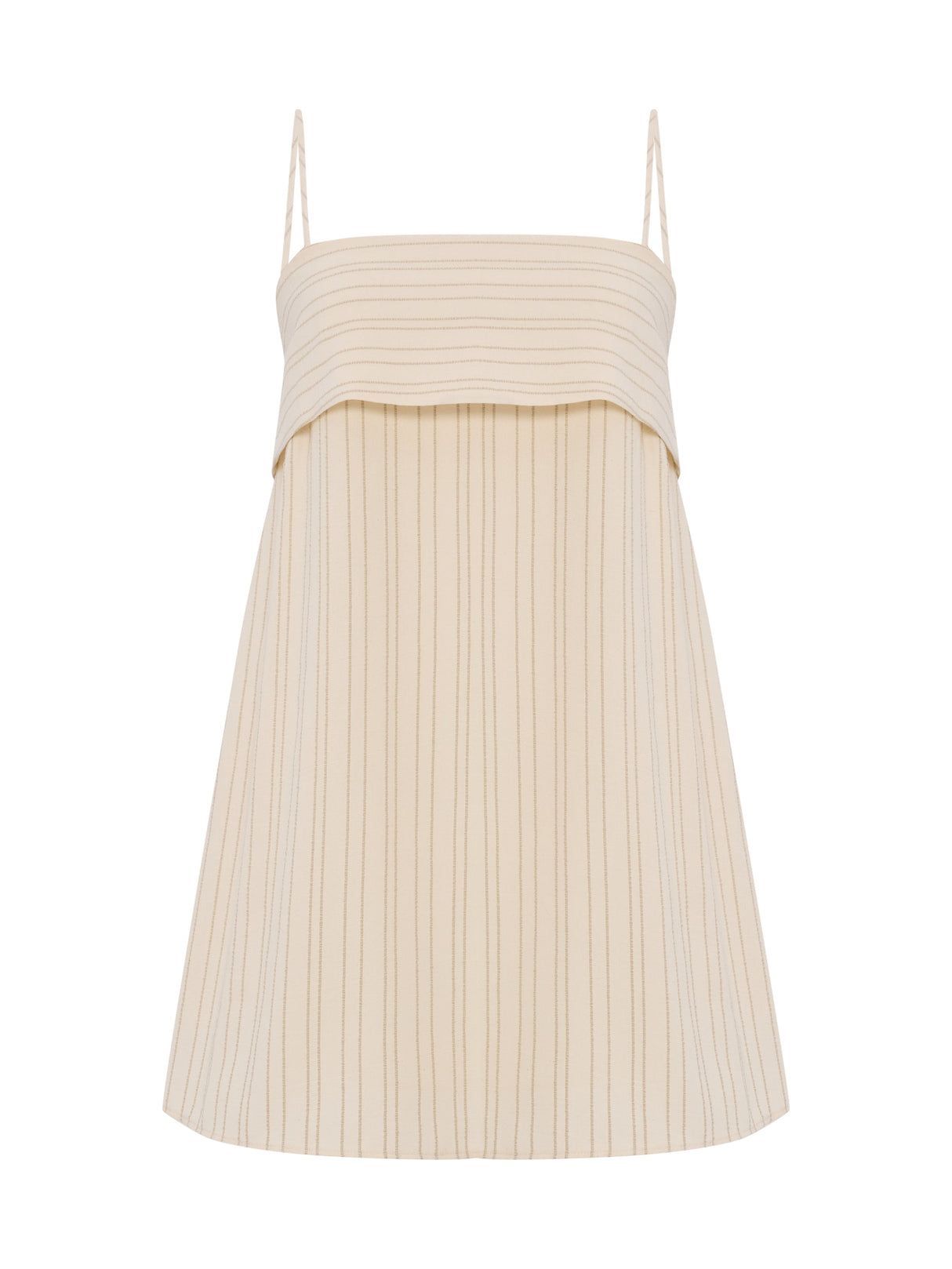 Puglia Stripes Mini Dress - Oatmeal - Sumiye Co
