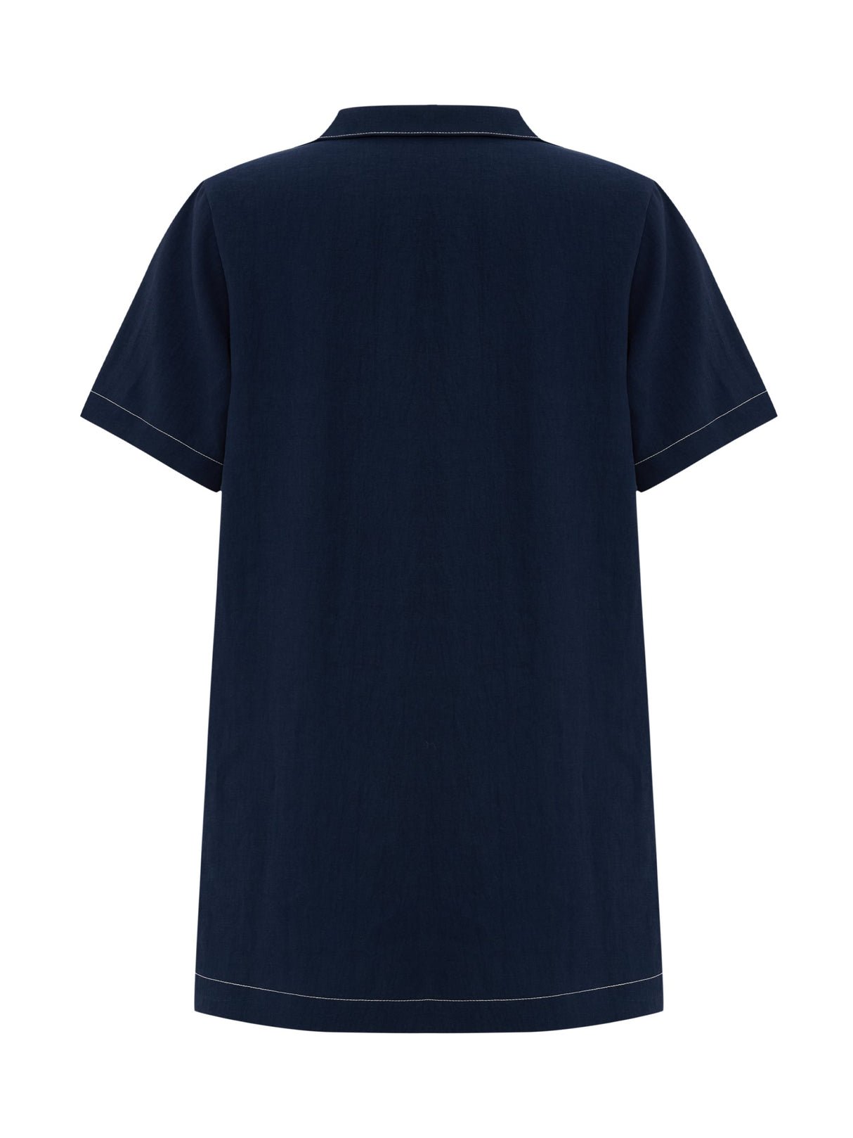 Mae Popover Mini Dress - Navy - Sumiye Co