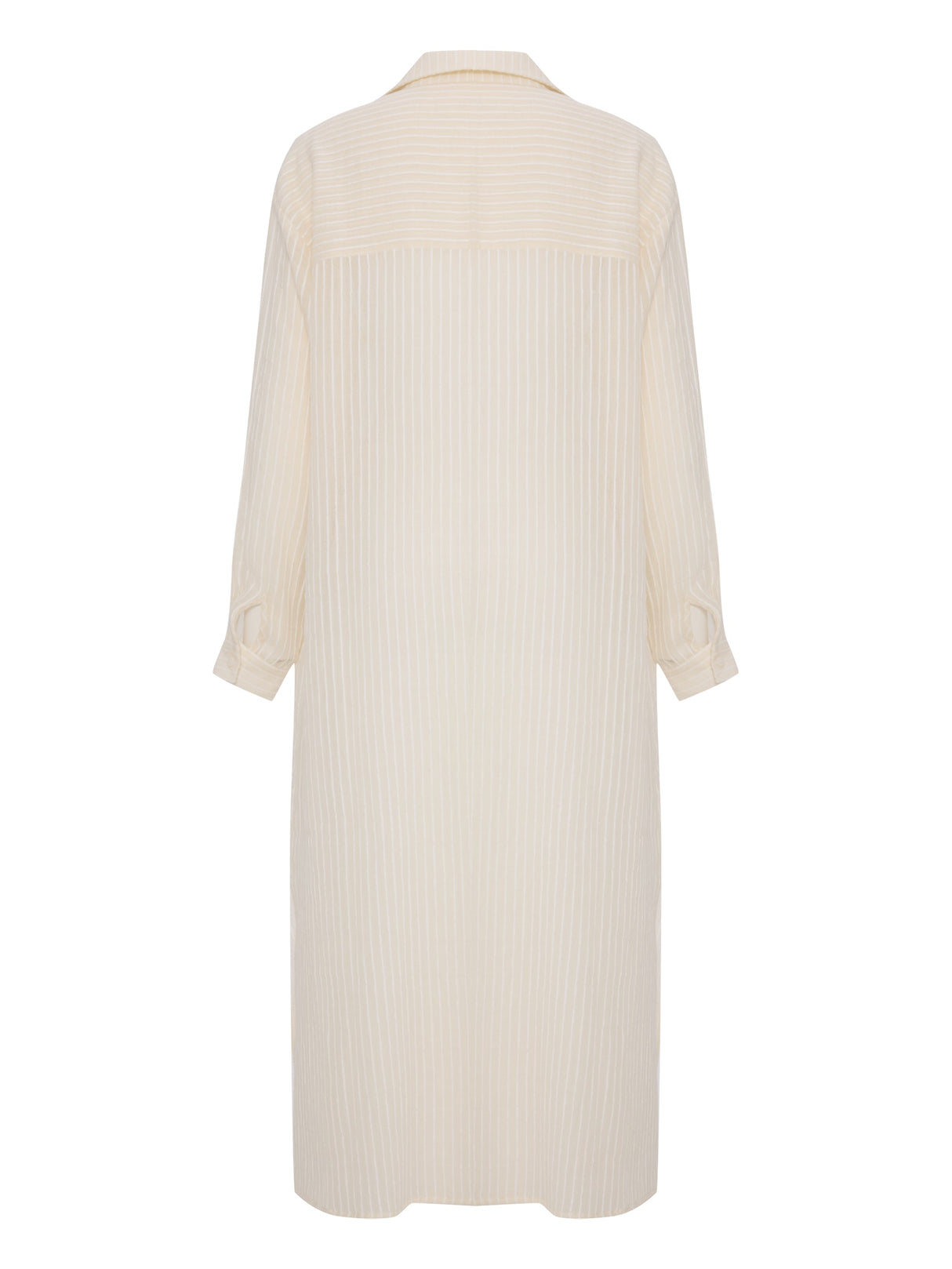 Voyage Shirt Dress - White Stripes - Sumiye Co