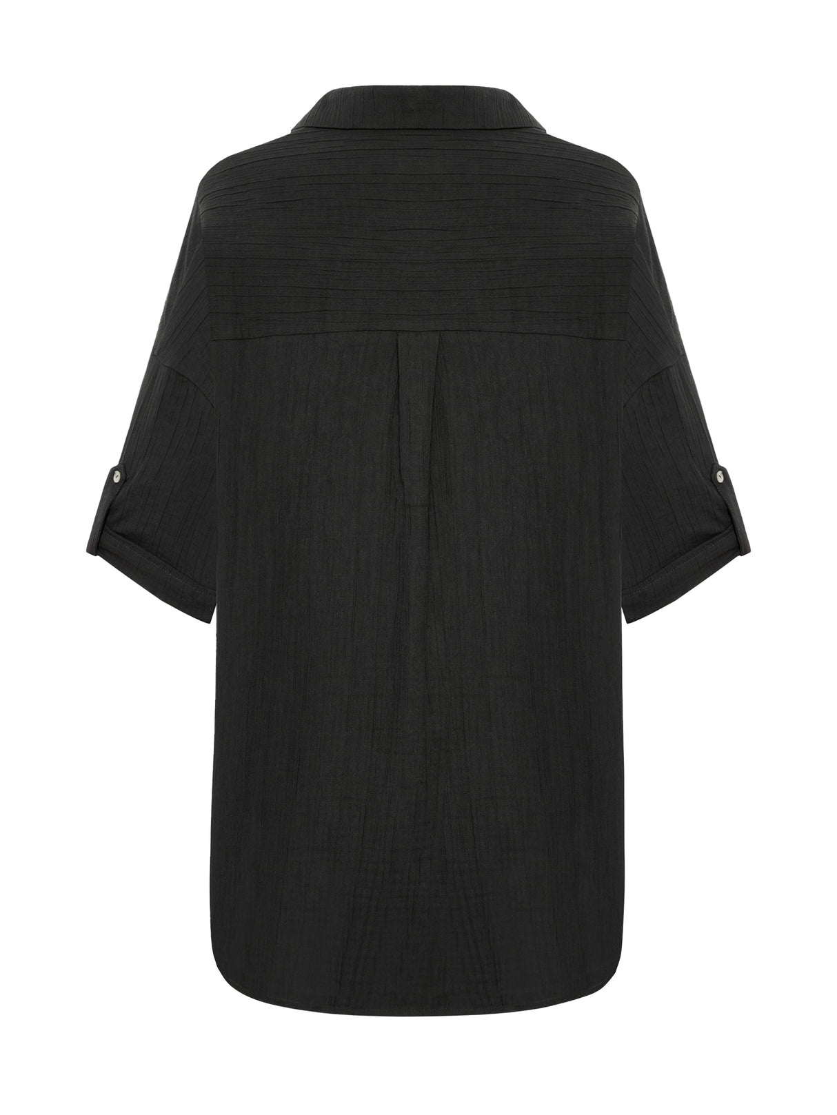Kaya Oversized Shirt Dress - Charcoal - Sumiye Co