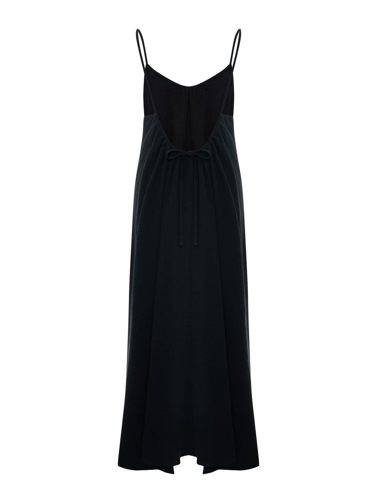 Aura Low Back Maxi Dress - Black - Sumiye Co