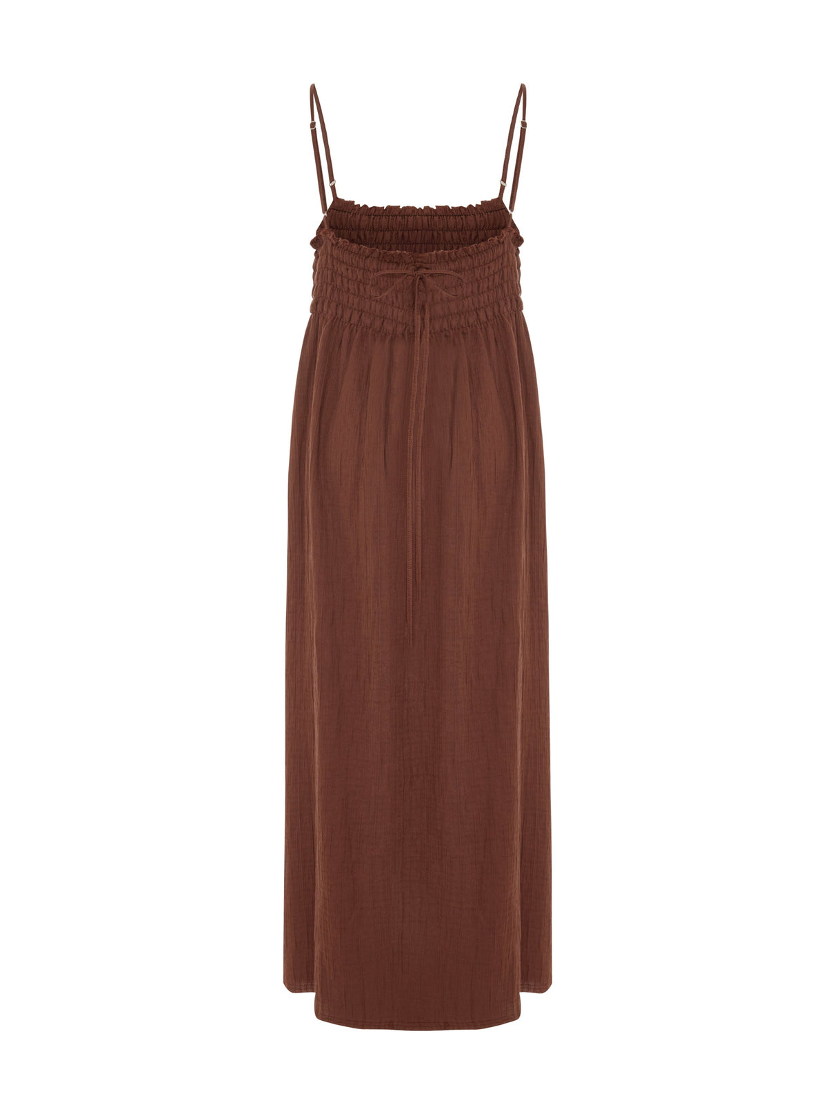 Kaya Smocked Maxi Dress - Terracotta - Sumiye Co