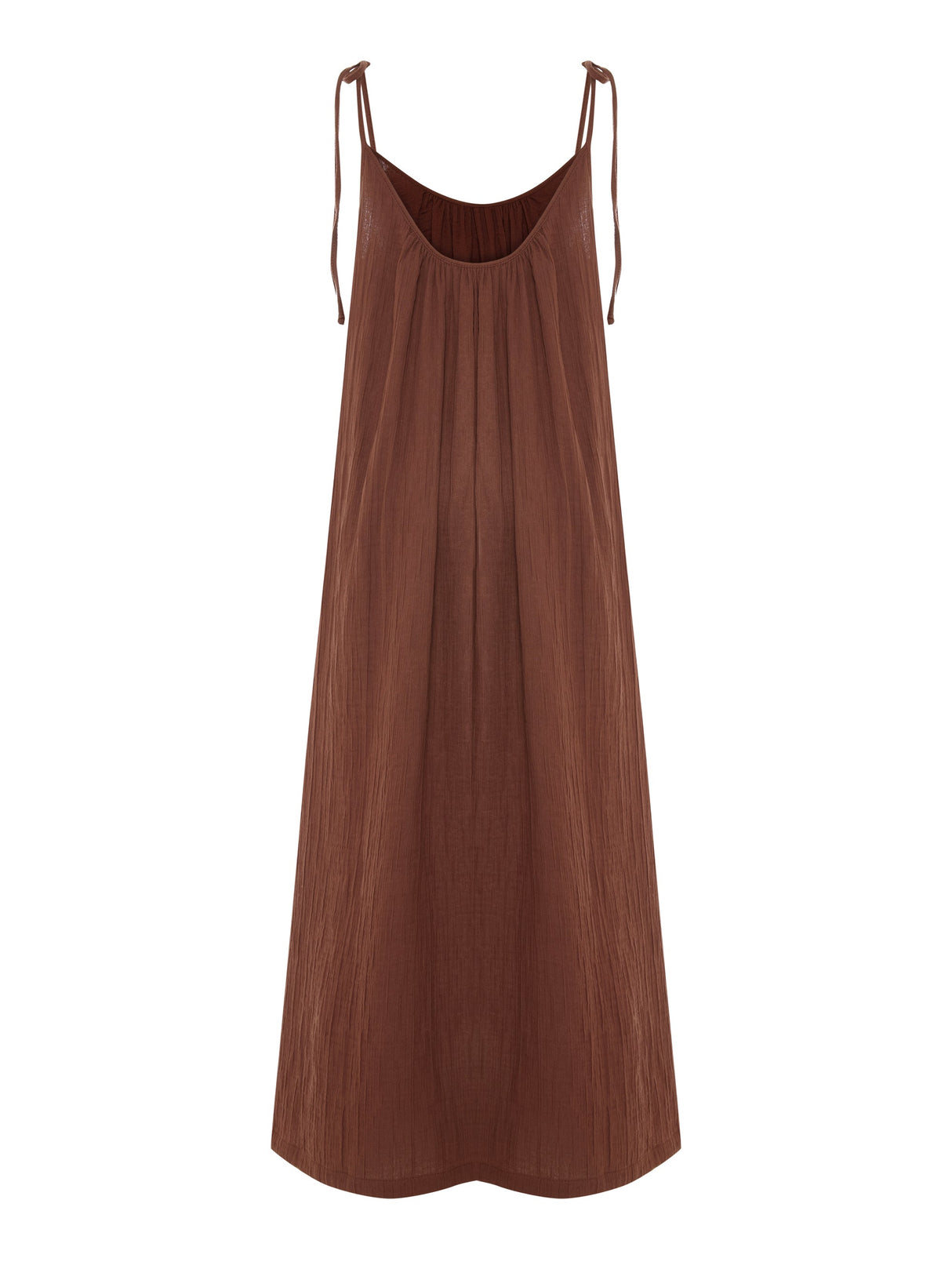 Kaya Tie Strap Maxi Dress - Terracotta - Sumiye Co