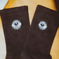 Embroidered Socks | Star Gazer ( Hi-rise French Cut )-4