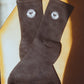Embroidered Socks | Star Gazer ( Hi-rise French Cut )-1