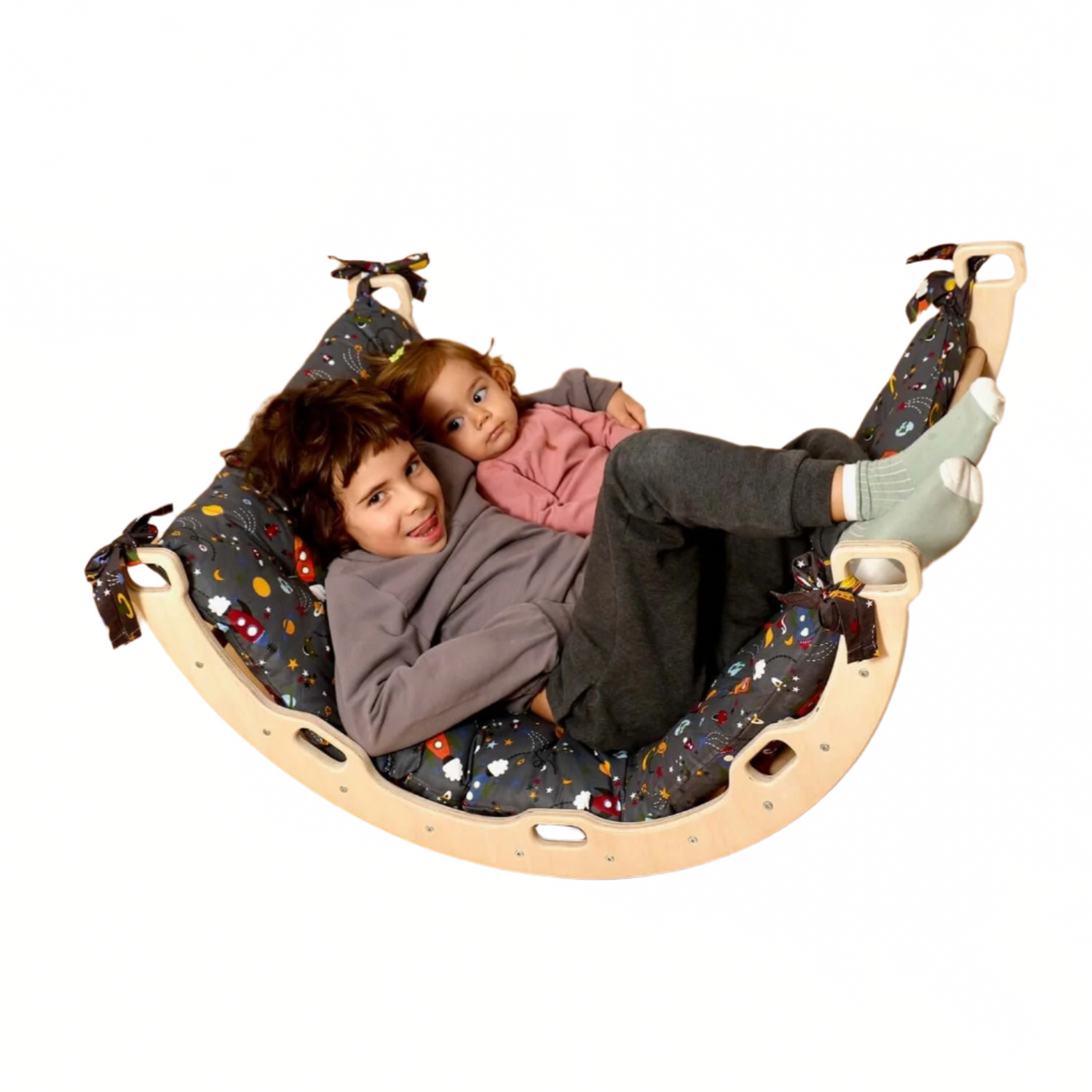 Medium Montessori Climbing Arch/Rocker with Pillow & Ramp Set - Sumiye Co