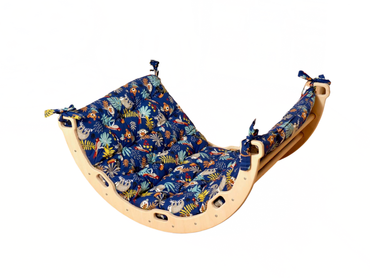 Medium Montessori Climbing Arch/Rocker with Pillow & Ramp Set - Sumiye Co