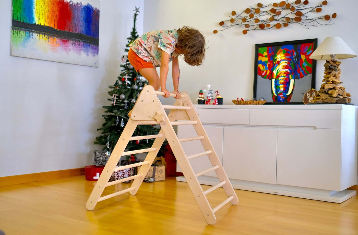 Versatile Montessori Climbing Set with Folding Table and Chair-4
