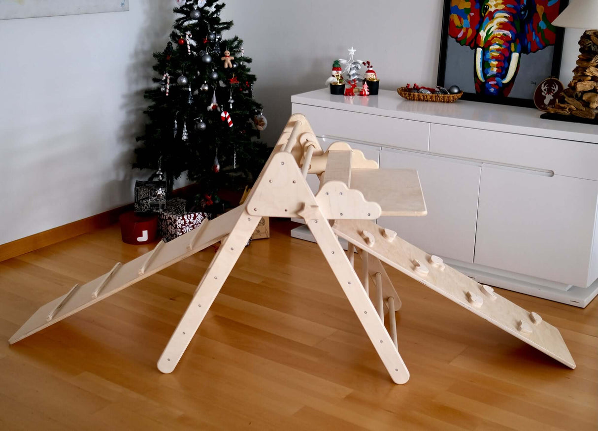 Versatile Montessori Climbing Set with Folding Table and Chair-9