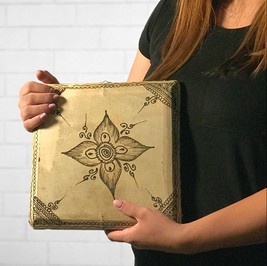 Moroccan Square Daff Drum by Verve Culture - Sumiye Co