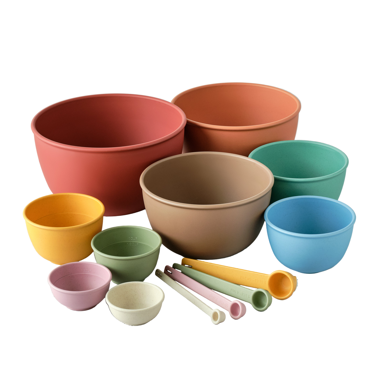 Eco-Friendly Kitchenware Bundle – Mixing Bowls & Measuring Tools - Sumiye Co