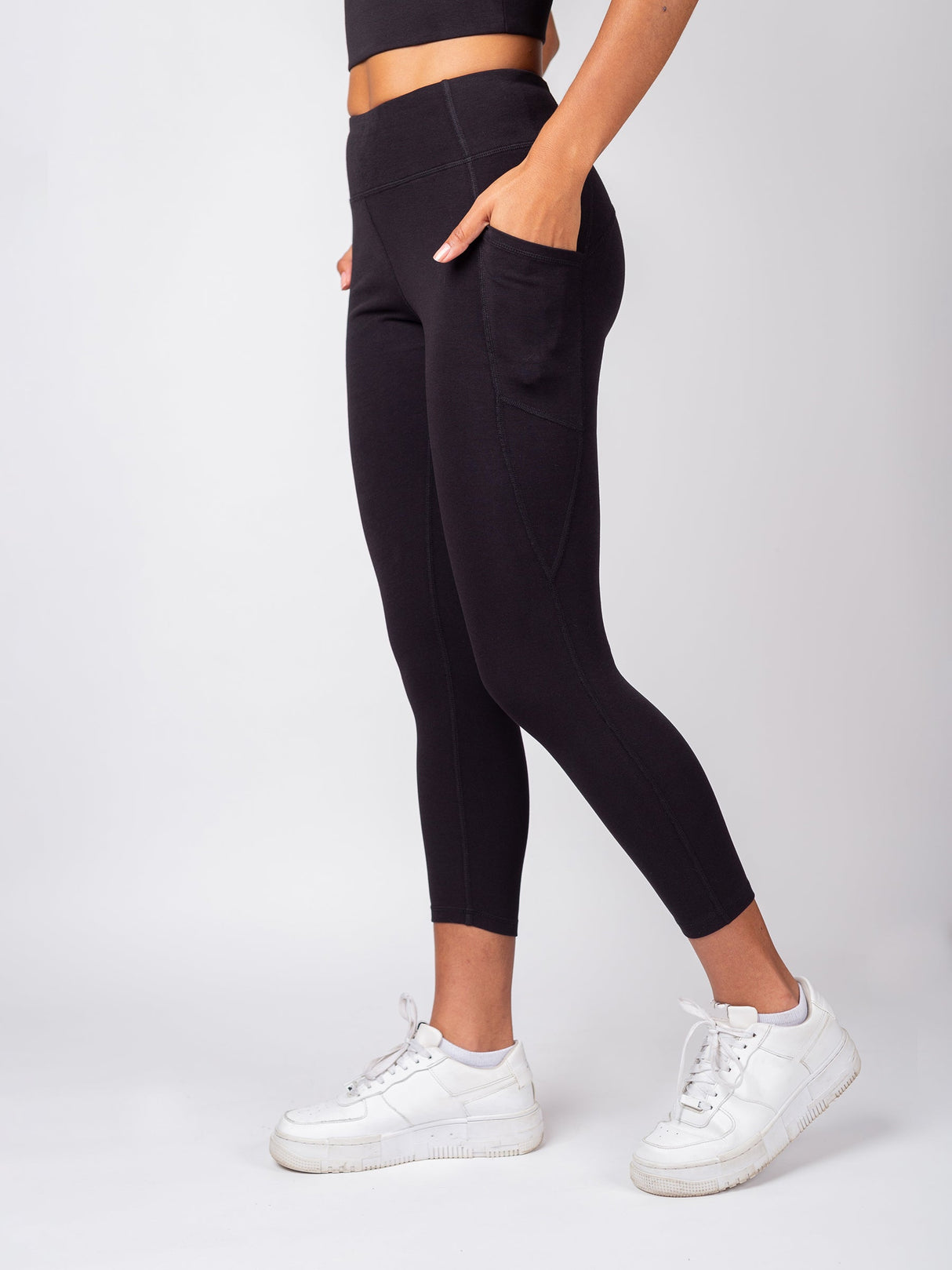 PlantTec™ Crop/Petite Leggings | Eclipse - Sumiye Co