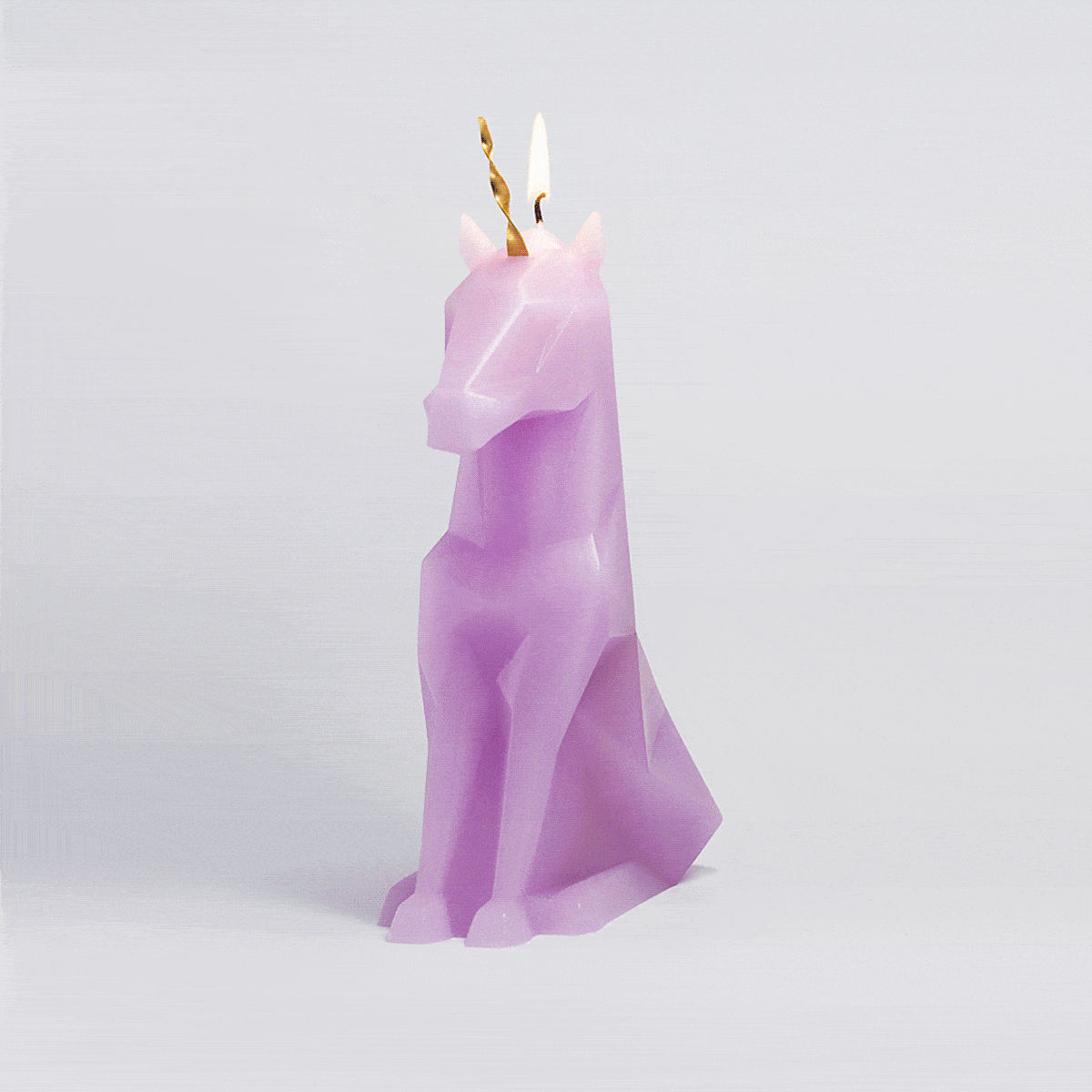 Unicorn Candle - Lilac Einar PyroPet - Sumiye Co