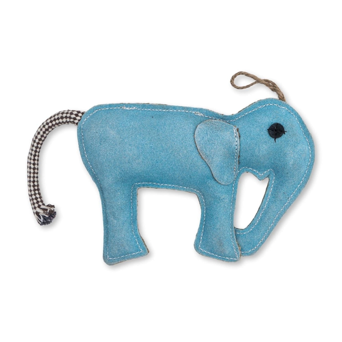 Eco-Friendly Artisan-Crafted Natural Leather Elephant Dog Chew Toy-2