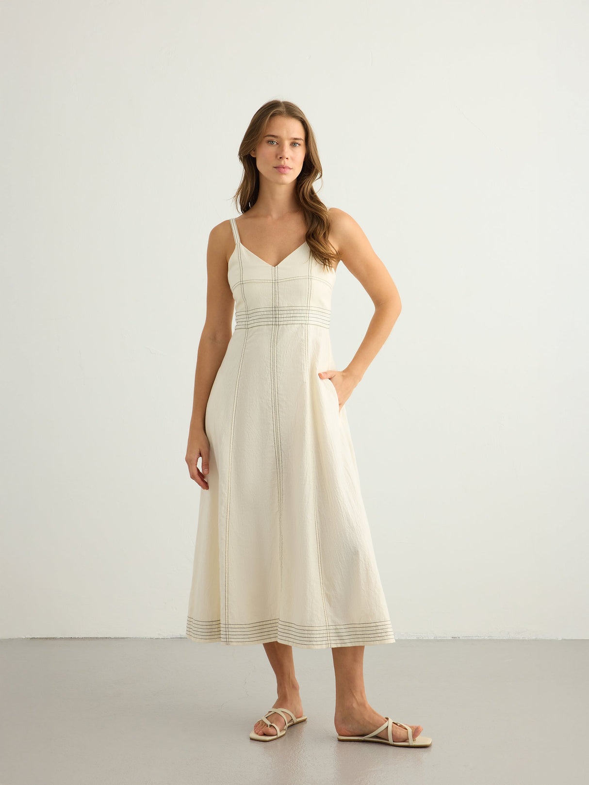 Eva Maxi Dress - Natural - Sumiye Co