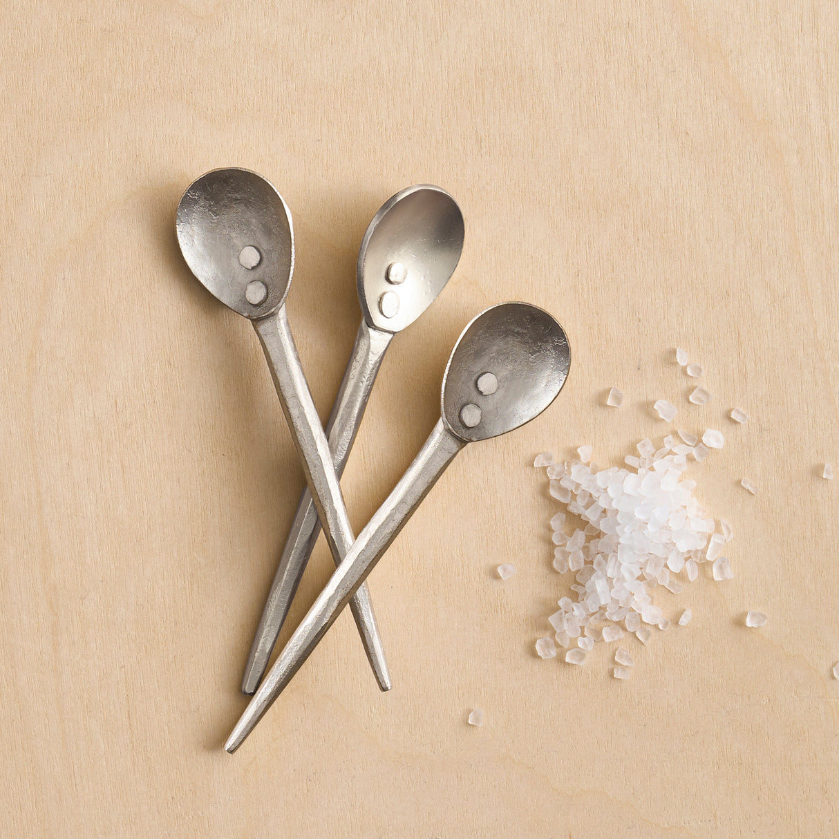 Forge Pewter Mini Spoons - Set of 3 - Sumiye Co