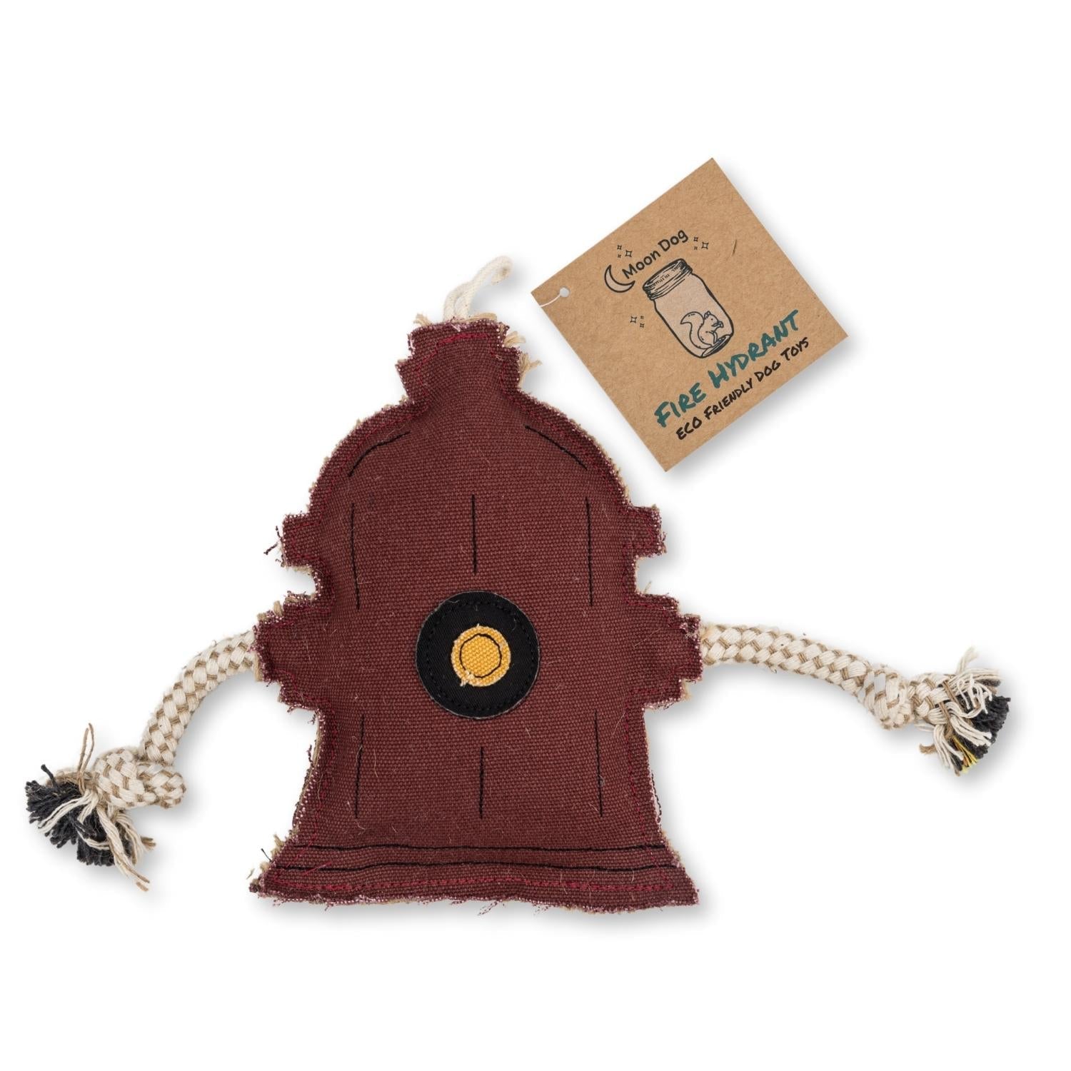 Sustainable Fire Hydrant Canvas & Jute Chew Toy for Dogs-1