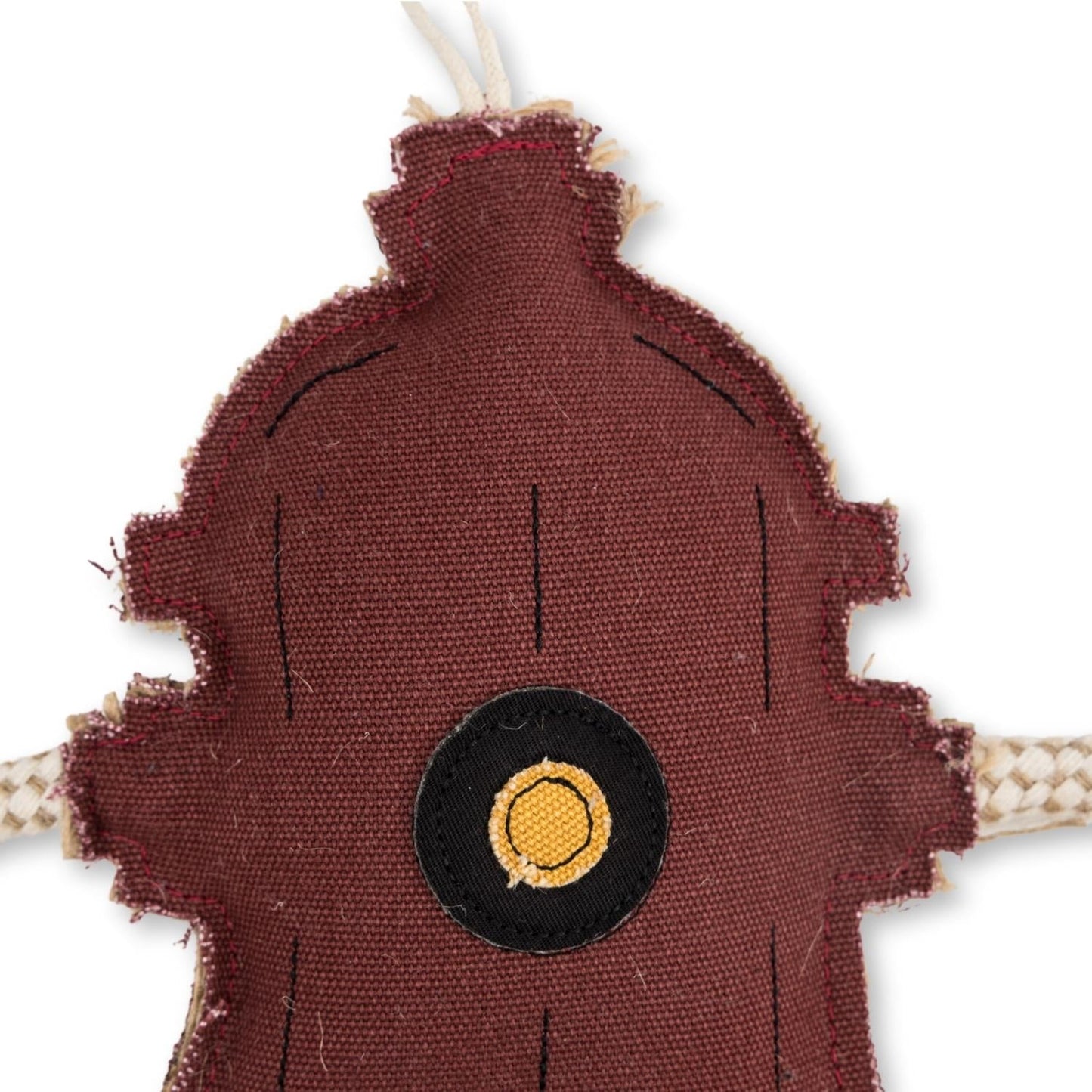 Sustainable Fire Hydrant Canvas & Jute Chew Toy for Dogs-4