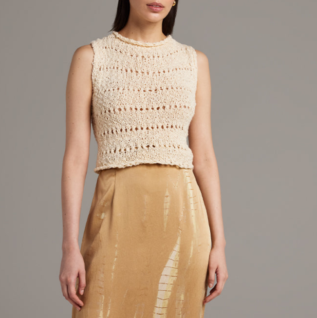 Flammé Knit Crop Top - Sumiye Co